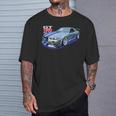 Jdm Car-Spec Kv2 シルバー Bnr34 レース Tシャツ 彼への贈り物