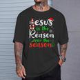 Jesus Is The Reason For Theeason クリスマス 神の信仰 Tシャツ 彼への贈り物