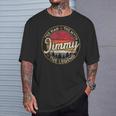 Jimmy The Man The Myth The Legend Personalized Name T-Shirt Gifts for Him