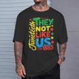 Junenth 1865 Black History Month Black Lives Matter Men T-Shirt Gifts for Him