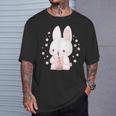Kawaii Rabbit Drink バブルティー ウサギ ボバ Tシャツ 彼への贈り物