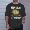 Keep Calm 食べる 味噌汁 ヴィンテージ グランジ 味噌汁好き Tシャツ 彼への贈り物