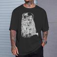 The Kiss グスタフ・クリムト クラシック アールヌーボー グラフィック Freedom Tシャツ 彼への贈り物