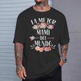La Mejor Mami Del Mundo Español Mamá Floral Camiseta unisex Regalos para él