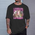 Lesbians Eat What Cat Meme Gay Pride Lgbtq T-Shirt Gifts for Him