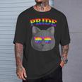 Lgbt Britishhorthair Cat Gay Pride Rainbow Lgbtq Kitty Tシャツ 彼への贈り物