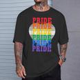 Lgbtq レインボーカラーのプライド Tシャツ 彼への贈り物