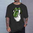 Lickmoke ウィードリーフパターン マリファナ420 大麻ポットギフト Tシャツ 彼への贈り物