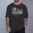 Life Is A Beautifultruggle インスピレーション モチベーション Tシャツ 彼への贈り物
