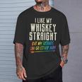 Like My Whiskeytraight Friends Lgbtq Gay Pride Proud Ally Tシャツ 彼への贈り物
