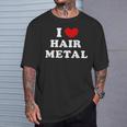I Love Hair Metal I Heart Hair Metal Tシャツ 彼への贈り物