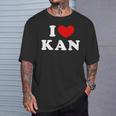 I Love Kan 私は愛する Kan Tシャツ 彼への贈り物