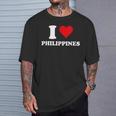 I Love Philippines Coeur Cadeau Philippin Philippine T-Shirt Cadeaux pour lui