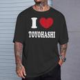 I Love Toyohashi アイラブ豊橋 Tシャツ 彼への贈り物