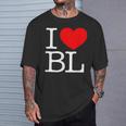 I Love ハート Bl Tシャツ 彼への贈り物