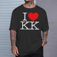 I Love ハート Kk Tシャツ 彼への贈り物