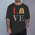 Love 王将 将棋 駒 面白いtシャツ おもしろ グッズ 服 筆文字 文字入り 面白い 文字 ネタ メンズ Tシャツ 彼への贈り物