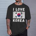 I Love 韓国 韓国 家族 旅行 お土産 Tシャツ 彼への贈り物