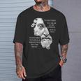 Marcus Aurelius ストイック哲学 ローマ哲学者の名言 Tシャツ 彼への贈り物