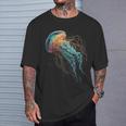 Medusas Fantasía Colorido Animal Arte Gráfico Medusas Camiseta unisex Regalos para él