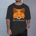 Metamask Fox 安全な暗号財布 Altcoin トークン交換 Tシャツ 彼への贈り物