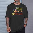 This Mom Glows Happy Mother’S Day Tie-Dye 80S Style T-Shirt Gifts for Him