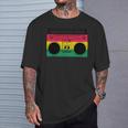 Música Reggae Boombox Dub Rastafari Jamaica Camiseta unisex Regalos para él