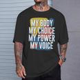 My Body Choice Power Andoice フェミニストポジティブ Tシャツ 彼への贈り物
