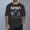 Nasa アポロ アルテミス ミッション ワーム バッジ ロゴ Tシャツ 彼への贈り物