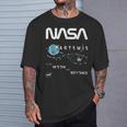 Nasa アルテミスミッション探査記章ワームロゴ Tシャツ 彼への贈り物