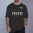 Nasa宇宙飛行士ダンシングワームロゴ Tシャツ 彼への贈り物