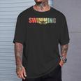 Natación Nadar Deporte Retro -Intage Brazada Nadador Camiseta unisex Regalos para él