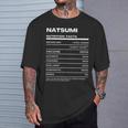 Natsumi 栄養成分表示 Tシャツ 彼への贈り物