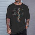 Nerdy Dna Helix 遺伝学 進化 生物学 科学教師 Tシャツ 彼への贈り物