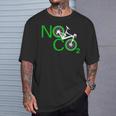 No Co2 サイクリング 気候変動対策 グリーンエネルギー Mtb Tシャツ 彼への贈り物