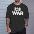 No War Peace No War No WarNo War Tシャツ 彼への贈り物