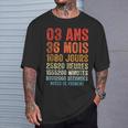 Noces De Froment Cadeau D'anniversaire 3 Ans De Mariage T-Shirt Cadeaux pour lui