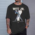 Number And Portrait Bobby Witt Jr Kansas City Mlbpa Tシャツ 彼への贈り物