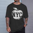 Nyc New York City シャツ レディース メンズ キッズ クール ビッグアップル Tシャツ 彼への贈り物
