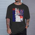 Nyc ニューヨーク市自由の女神 アメリカ国旗 Tシャツ 彼への贈り物