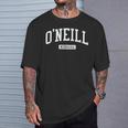 O'neill ネブラスカne ビンテージアスレチックスポーツデザイン Tシャツ 彼への贈り物