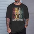 Octubre 2003 19 Cumpleaños Regalo 19 Añosintage Retro Camiseta unisex Regalos para él