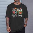 Ohana Means Family ハワイ ハイビスカス 花 70年代 レトロ ハワイアン Tシャツ 彼への贈り物