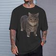 Oiia Oiia 猫 面白い 回転する猫 ミーム Tシャツ 彼への贈り物