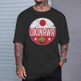 Okinawa Japanintage Flag Bonsai Tree Karateouvenir Tシャツ 彼への贈り物