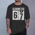 Oldometer 67 67歳の誕生日ギフトシャツ Tシャツ 彼への贈り物