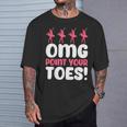 Omg Point Your Toes Dance Teacher Ballet Tシャツ 彼への贈り物