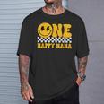 One Happy Nana 1歳の誕生日 グルーヴィースマイル 1歳 男 Tシャツ 彼への贈り物