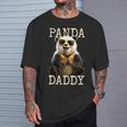 Panda Daddy Papà Pandas Festa Del Papà Dolce Panda Papà Maglietta Regalos para él