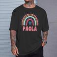Paola Nombre Personalizado Mito Leyenda Rosa Fiesta De Cumpleaños Camiseta unisex Regalos para él